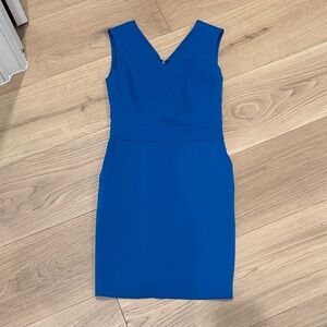 Elegant Royal Blue Sleeveless Mini Dress